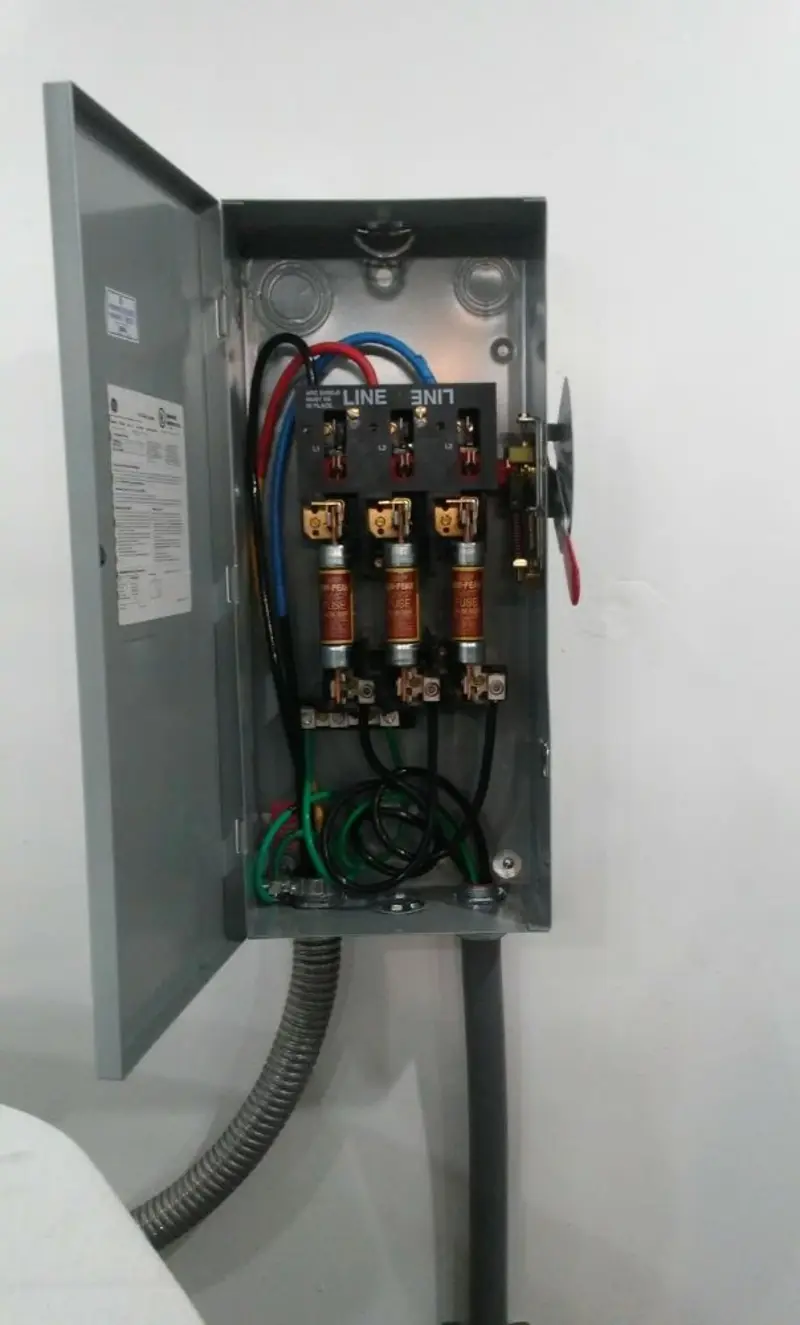 Three-phase disconnect switch installed for Electrical Wiring & Rewiring in Hereford